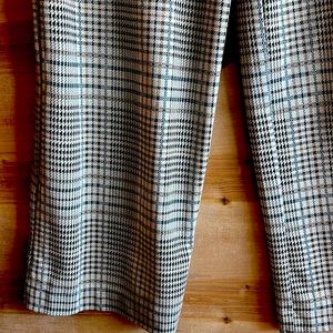 Plaid wide leg pants